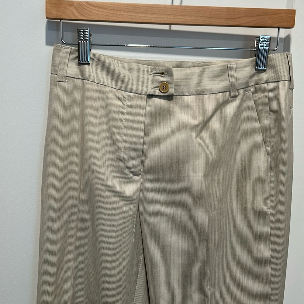 ETRO Lightweight Classic Pinstripe Pants Trousers IT Sz 38 US 2 Wool and Silk